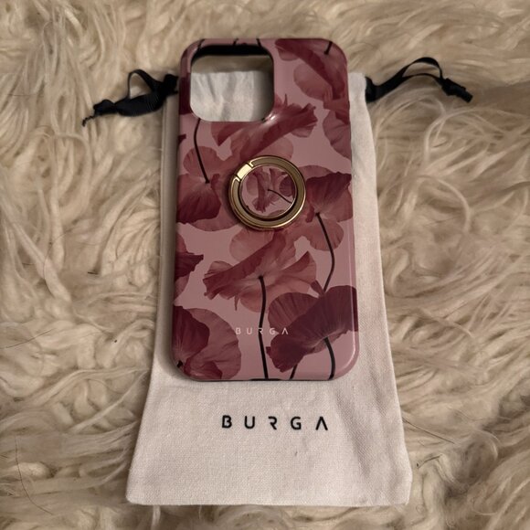 Burga iPhone 15 ProMax phone case w/ coordinating ring in Tender Kiss - Picture 4 of 5